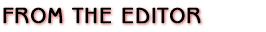 From the Editor